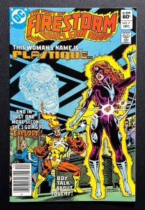 The Fury of Firestorm #7 (1982) Newsstand 1st App of Plastique - VF/NM!