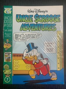 1980's UNCLE SCROOGE ADVENTURES Gladstone #7 by Carl Barks SEALED with Card