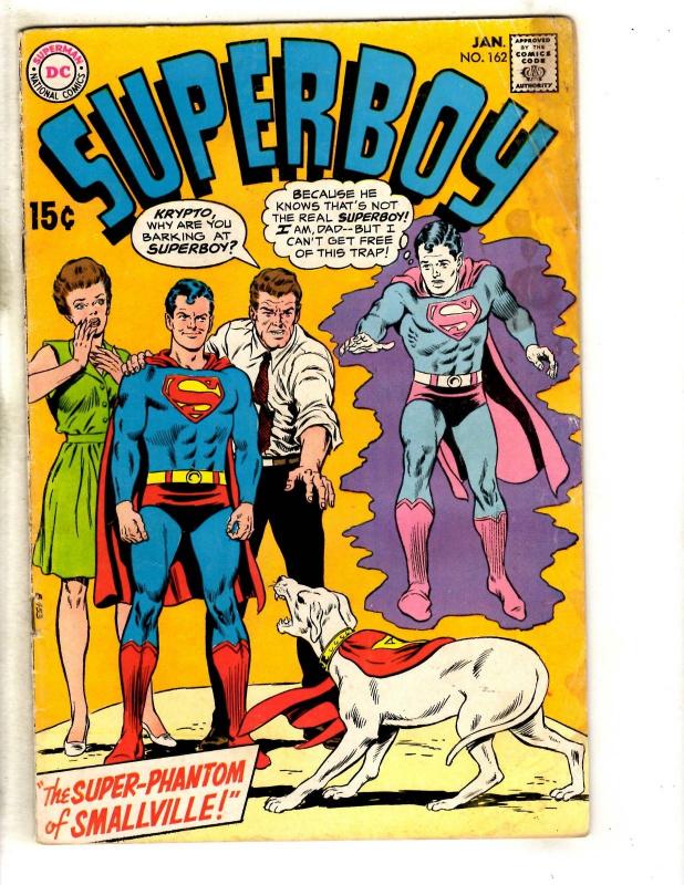 Superboy # 162 VG/FN DC Silver Age Comic Book Superman Flash Batman Arrow JL9