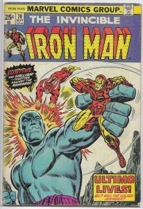 Iron Man   vol. 1  # 70 FR (stamp out)