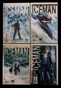 X-MEN Iceman #1-4 Complete Set 2001 Marvel Comics Icons Series 1 2 3 4 Lot VF
