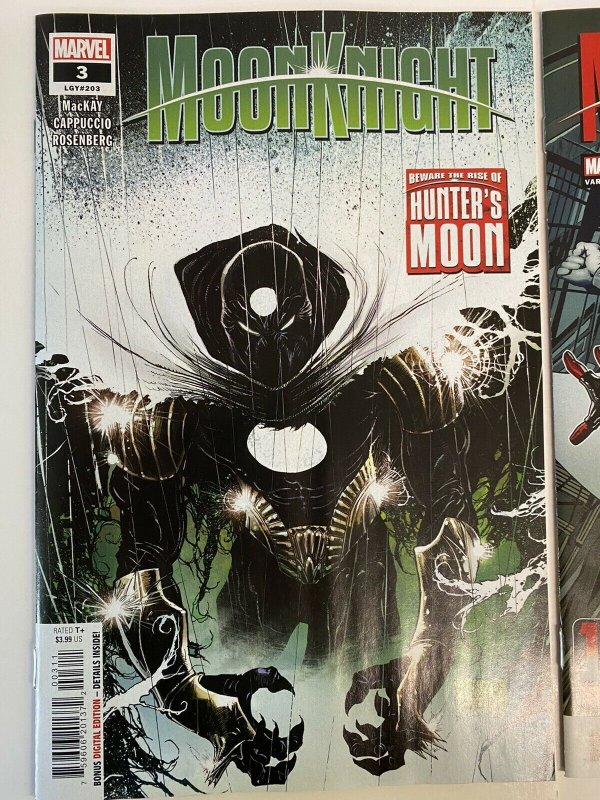 MOON KNIGHT #3 COVER A + B Miles Morales SET of 2 1st Appearance Hunter's Moon 