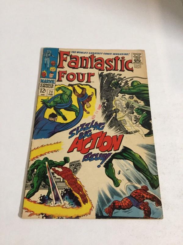 Fantastic Four 71 Vg+ Very Good+ 4.5 Marvel Comics Silver Age