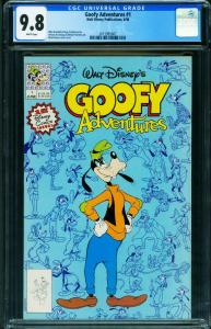 Goofy Adventures #1 CGC 9.8 Disney comic book 2015993007