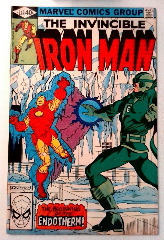 Iron Man #136 Marvel 1980 FN- Bronze Age Comic Book 1st Print