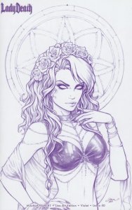 Lady Death Mischief Night Line Art Edition Limited to 50 Violet