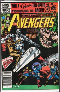 The Avengers #215 Newsstand Edition (1981) The Avengers
