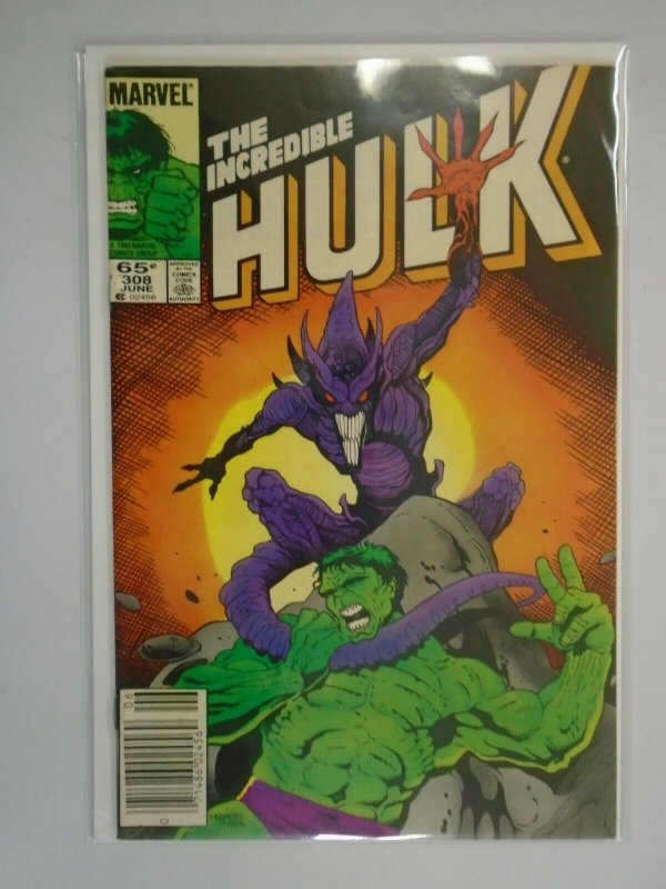 Incredible Hulk #308 Newsstand edition 5.0 VG FN (1985 1st Series)