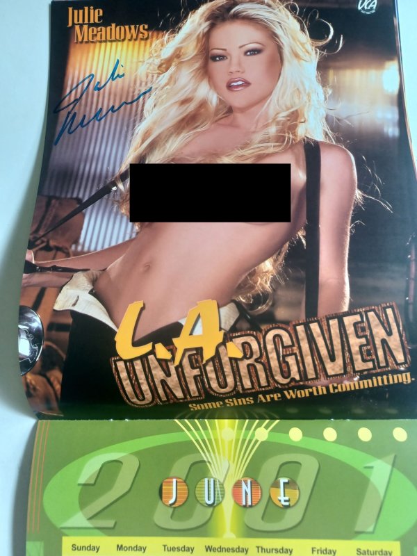 VCA 2001 Calendar - signed by Pornstars Jule Meadows & Fujiko - NEW
