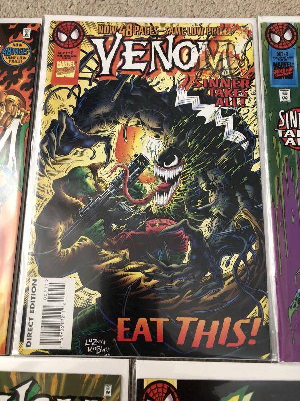 Marvel Venom Sinner Takes All 1 - 5 NM+/M *Never Read* Complete 1 2 3 4 5