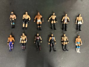 WWE AEW Mattel Elite Lot of 105 With Accessories