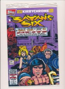 Set of 4! TOPPS  SATAN'S SIX complete set #1-4 includes trading card VF+ (PF53) 