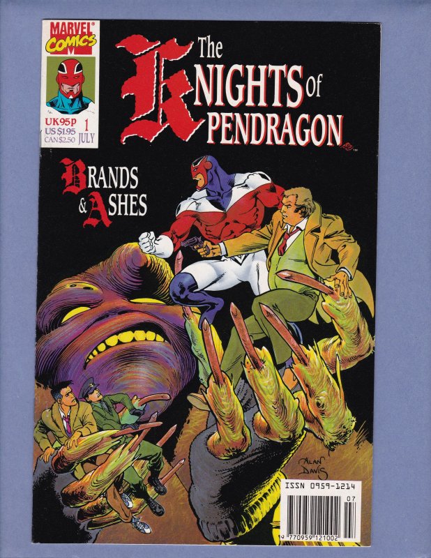 Knights of the Pendragon #1(x3) 2 3 4 Captain Britain Marvel UK 1990