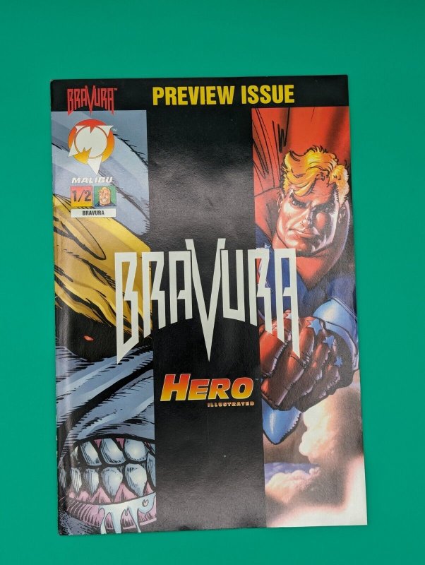 BRAVURA #1/2 Hero PREVIEW ISSUE Comic Book 1994