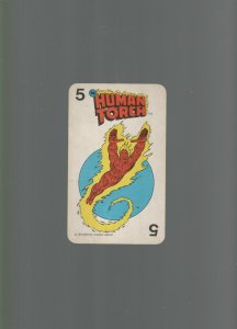 1978 Marvel Comics Super- Heroes Card Game-Human Torch