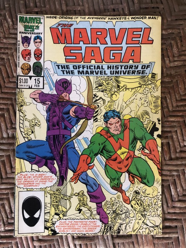 The Marvel Saga The Official History of the Marvel Universe #15 (1987)