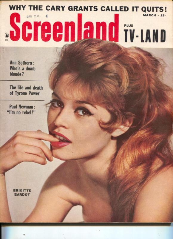 ScreenLand-Brigitte Bardot-Tyrone Power-Ann Sothern-Paul Newman-March-1959