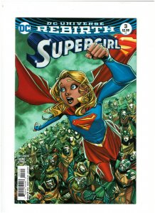 Supergirl #3 VF+ 8.5 DC Rebirth 2016 Ching Variant, Cyborg Superman 