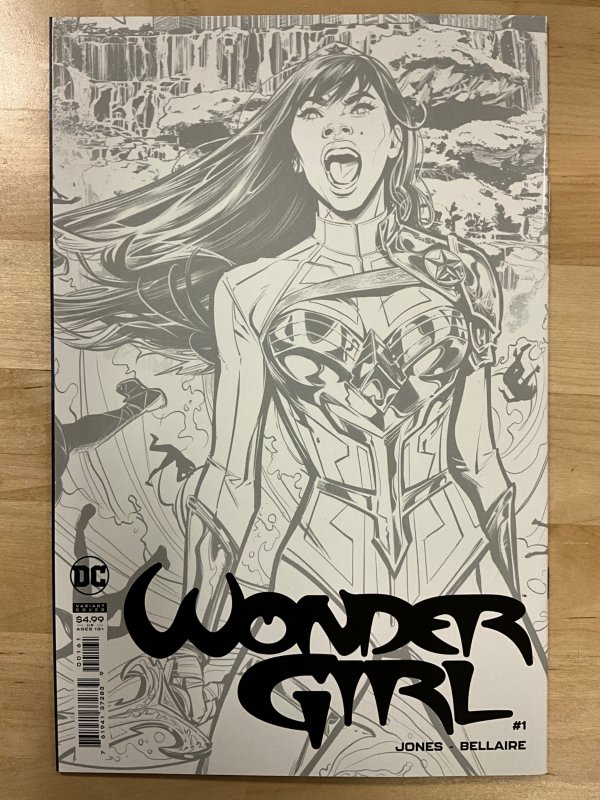 Wonder Girl #1 Black and White Cover (2021)