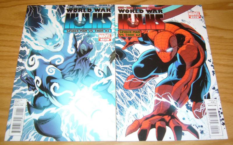 World War Hulks: Spider-Man vs Thor #1-2 VF/NM complete series - kieron gillen