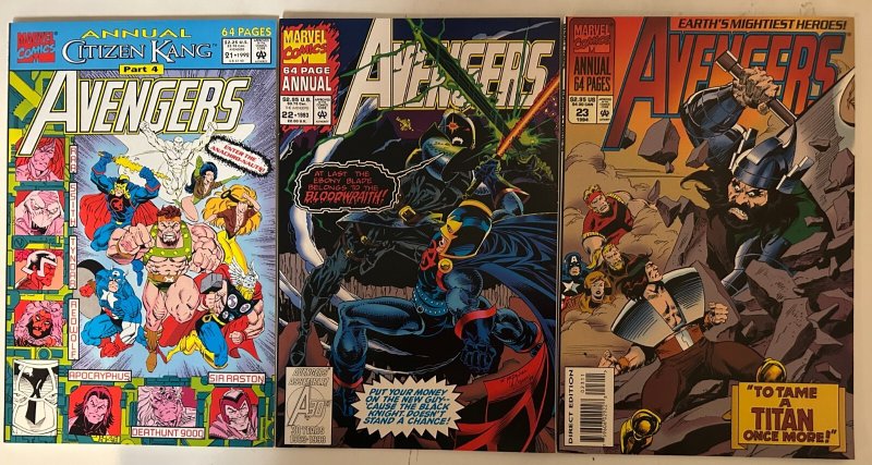 *Avengers Annual 17-23 7 High Grade bks
