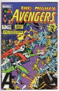 AVENGERS #246, NM-, Eternals, Sersi, She-Hulk, 1963 1984, more Marvel in store