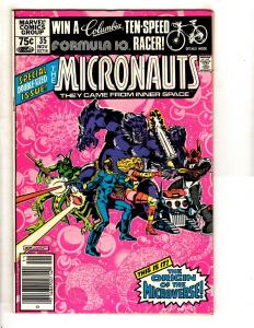 Lot Of 7 Micronauts Marvel Comic Books # 31 32 33 34 35 36 37 Inner Space RJ6