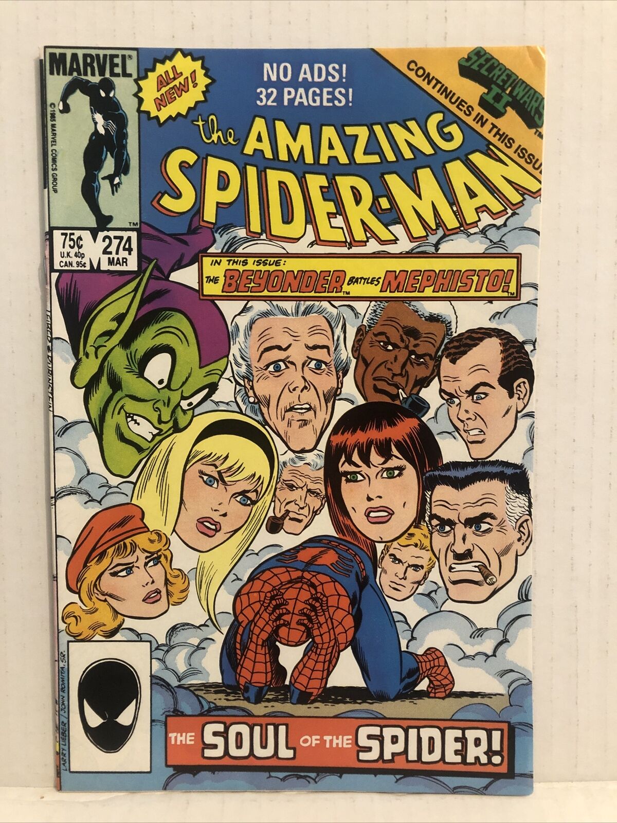 Amazing Spiderman 274 Direct Edition Zarathos Beyonder And Kingpin App Comic Books Copper Age Marvel Spider Man Superhero Hipcomic