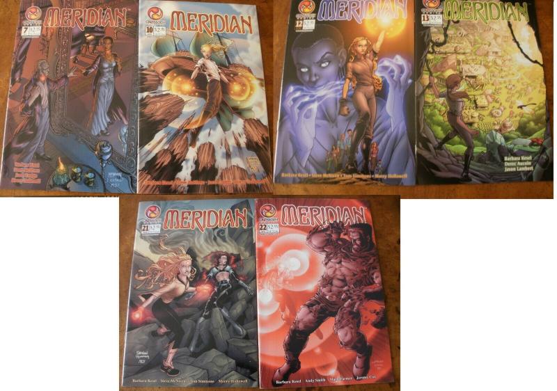 6 Crossgen MERIDIAN Comic Book: #7 #10 #12 #13 #21 #22