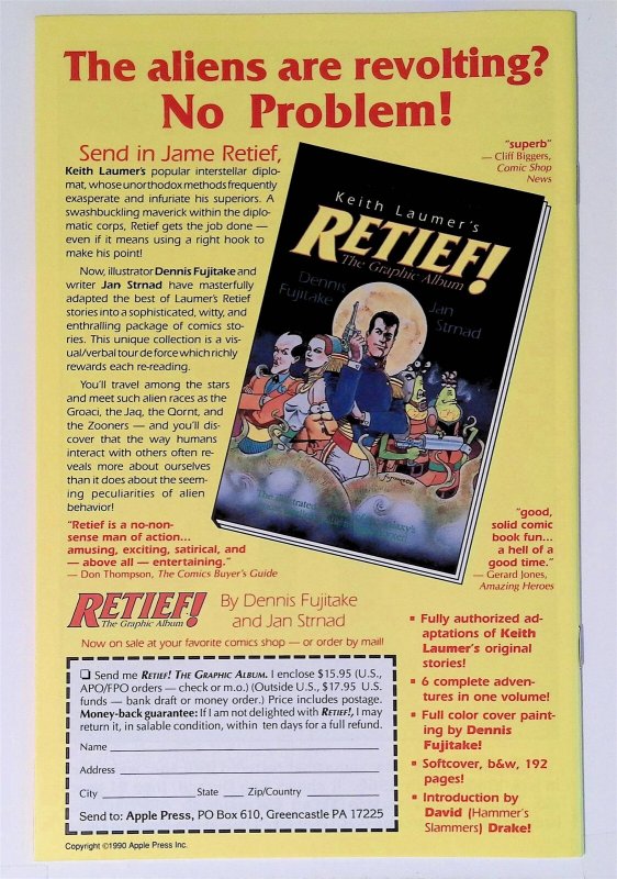 High Shining Brass #1 (Nov 1990, Apple) 8.5 VF+