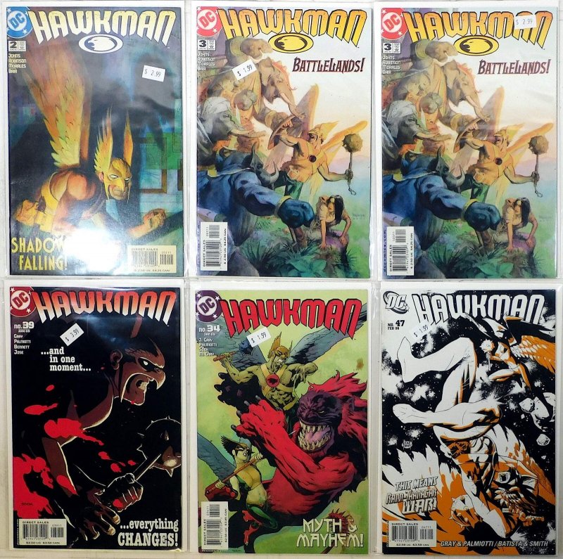 Hawkman Lot of 6 #2, 3 x2, 39, 34, 47 (2002) DC Comics 1st Print Comic Books