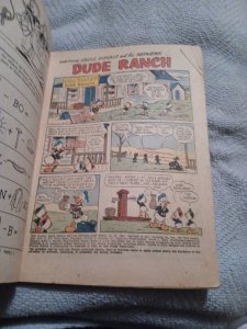 Uncle Donald & Nephews, Dell Giant #52, Dude Ranch, 1961, Puzzles Silver Age