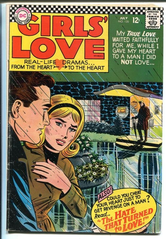 Girls' Love Stories #120 1966-DC-hard core romance stories-love triangle-VG