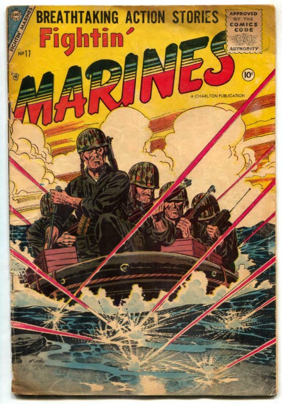 Fightin' Marines #17 1956- Charlton Silver Age- Matt Baker VG