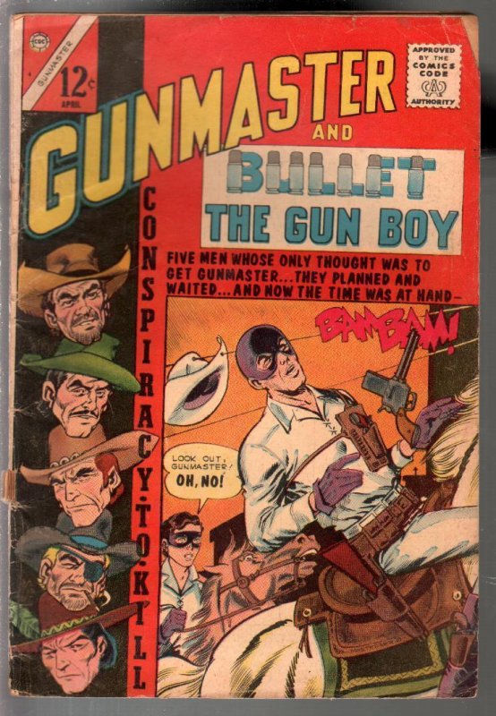 Gunmaster #4 1965-Charlton-secret identity Western hero-Gun Boy-torture-G