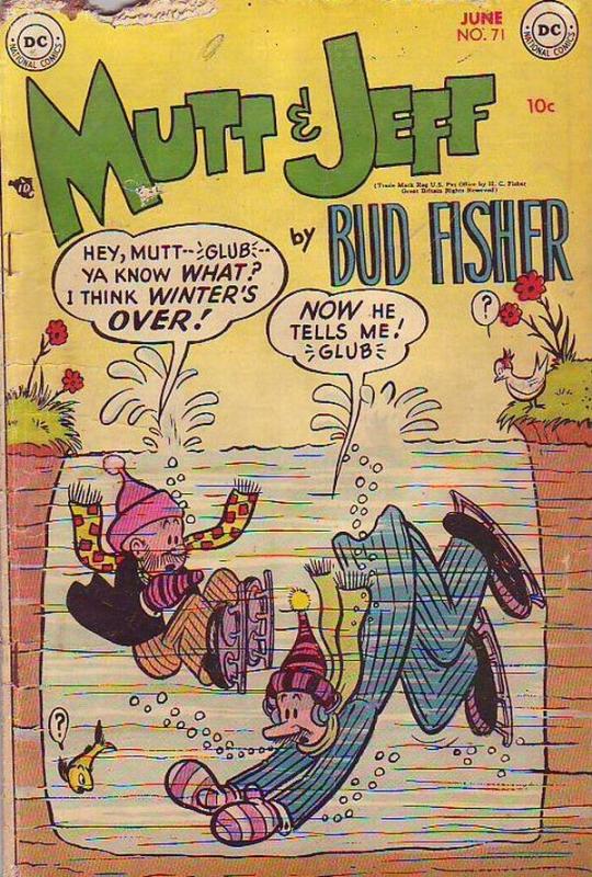 Mutt & Jeff #71 (Jun-54) FR Low-Grade Mutt, Jeff