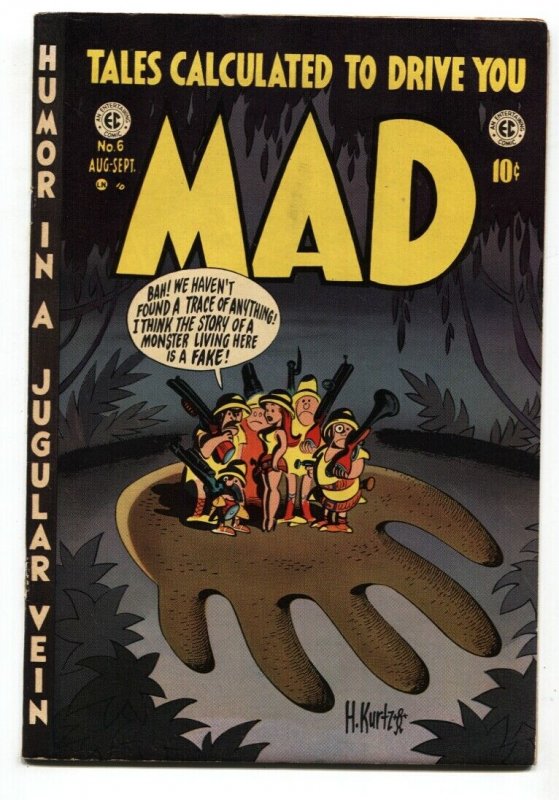 MAD #6-1953-EC COMICS-HARVEY KURTZMAN-WALLY WOOD-JOHN SEVERIN-FN+