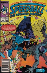 Marvel Comics! Speedball: The Masked Marvel! Issue #1!