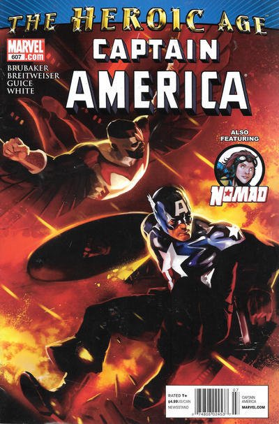 Captain America (1st Series) #607 (Newsstand) FN ; Marvel | Ed Brubaker Falcon N