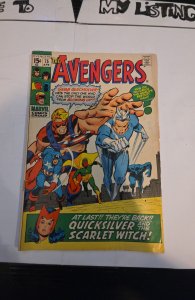 The Avengers #75 (1970)quicksilver/Scarlett witch are back. See description