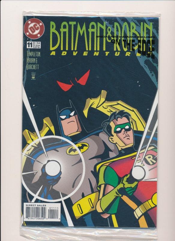 DC Comics BATMAN & ROBIN Adventures  #9, 12, 11 w/Edge Magazine1996  ~VF (HX602)