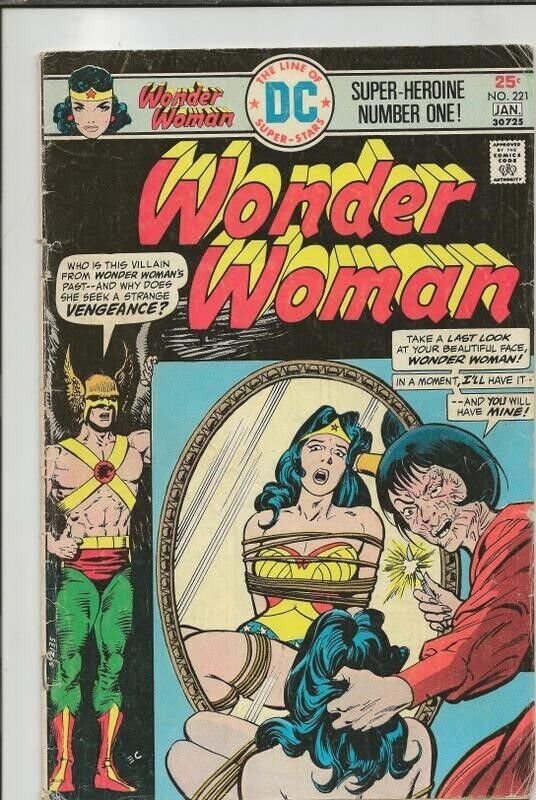 Wonder Woman #221 ORIGINAL Vintage 1976 DC Comics  