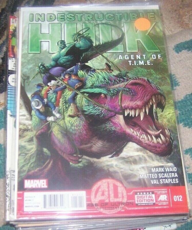 INDESTRUCTIBLE HULK # 12 AGE OF ULTRON AFTERMATH + AGENT OF TIME  BANNER 