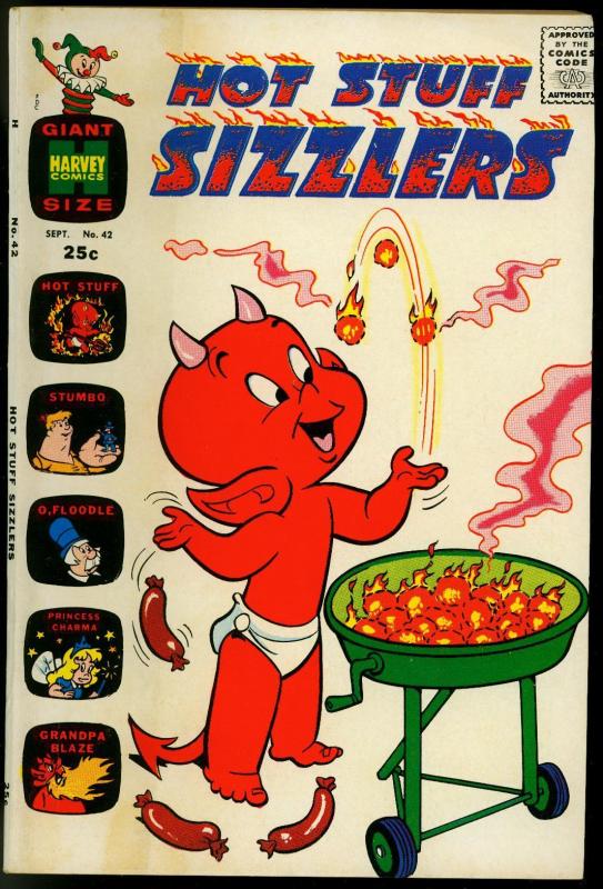 HOT STUFF SIZZLERS COMICS #42 1970-STUMBO-BBQ GRILL HOT DOG COVER VG