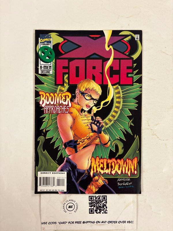 X-Force #51 VF Marvel Comic Books Cannonball Cable Shatterstar Domino 17 HH114