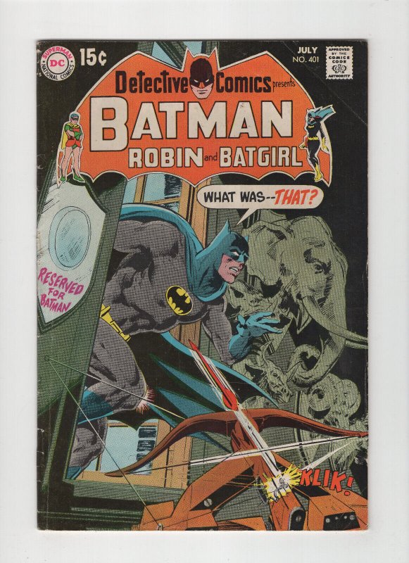 Detective Comics #401 (1970, DC comics) Low Grade 