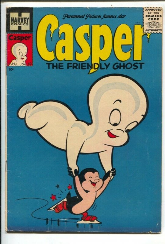 Casper The Friendly Ghost #40 1956-Harvey-1st Dr Brainstorm-Spooky & flying s...