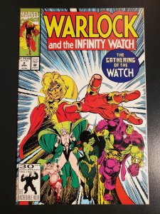 Warlock and the Infinity Watch #2 (1992) NM 9.4 1st appearance Infinity Watch|