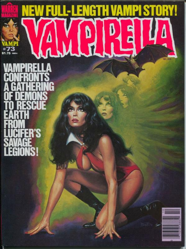 Vampirella #73 1978-Warren-Barbara Leigh cover-69 page Vampi story-VF