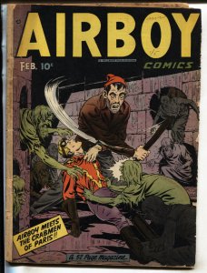 Airboy Vol 6 #1 1949-Hillman-Horror cover-comic book G